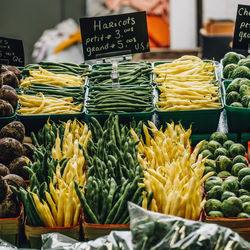 Close-up of vegetables for sale at market stall