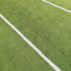 High angle view of tennis court during sunny day