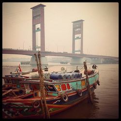 Boats in harbor