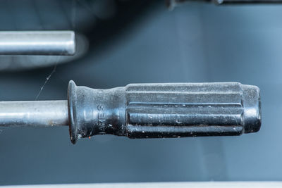 Close-up of pipes on wall