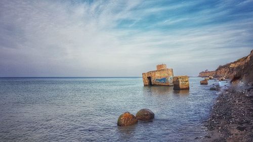 Scenic view of sea against sky