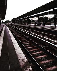 Railroad station platform