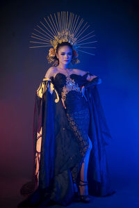 Low section of woman in traditional clothing