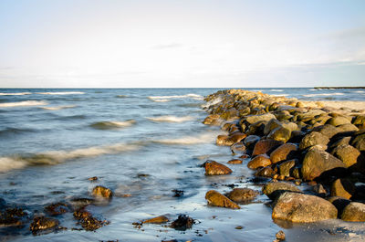 Scenic view of sea against sky