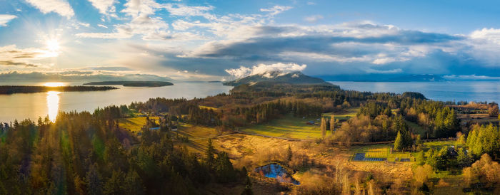 Scenic view of landscape against sky