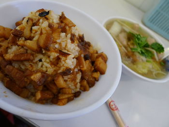 Close-up of food in plate