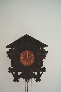 Low angle view of clock