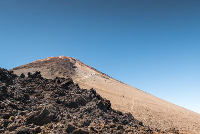 Tenerife mount teide volcano and rocks