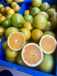 Full frame shot of oranges