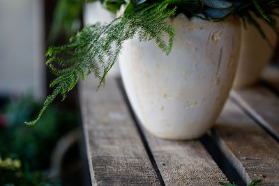 Close-up of vegetables on table