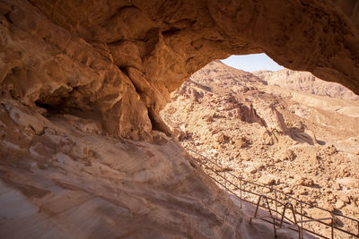 Rock formations in a desert