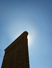 Low angle view of building against clear sky