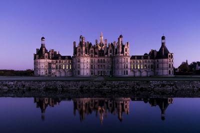 Reflection of buildings in water