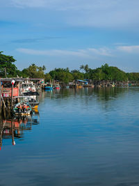 Beautiful view by the river at kuala kertih, terengganu, malaysia.