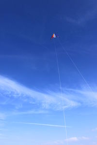 Low angle view of blue sky