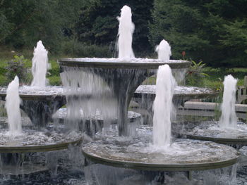 Fountain in water