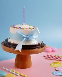 Close-up of cake on table