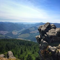 High angle view of mountains