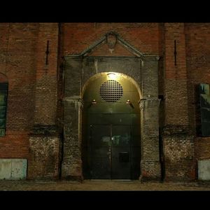 Low angle view of illuminated building