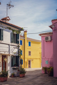 Houses in city