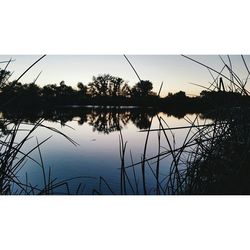 Reflection of sky in water