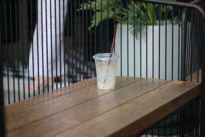 Close-up of drink on table