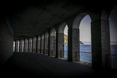 Empty corridor of building