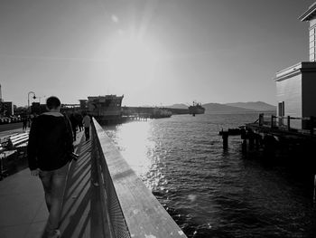 Pier in sea