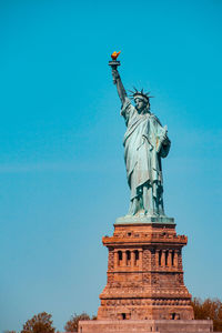 Low angle view of statue