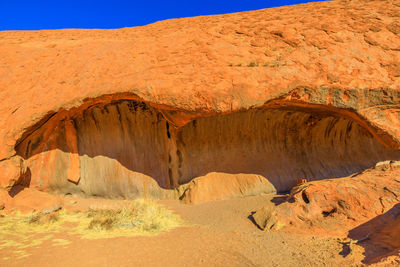 Rock formations on land