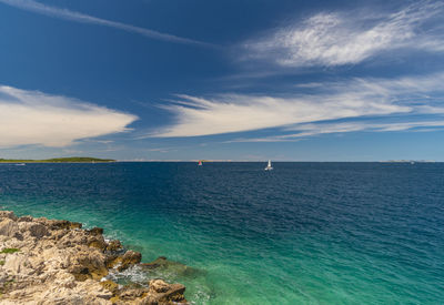 Scenic view of sea against sky