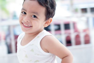 Portrait of smiling boy