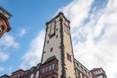 Low angle view of building against sky