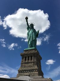 Low angle view of statue