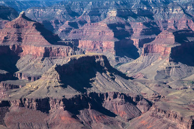 Aerial view of rock formations