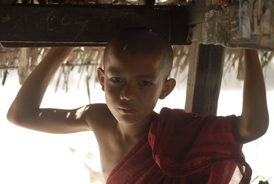 Portrait of young woman