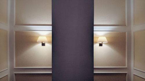 Illuminated lamp at home