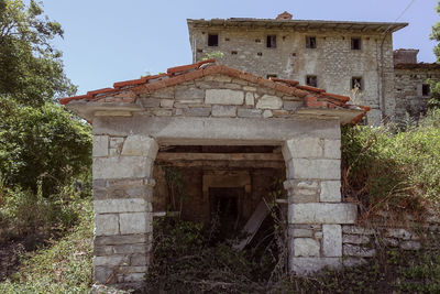 Low angle view of old building