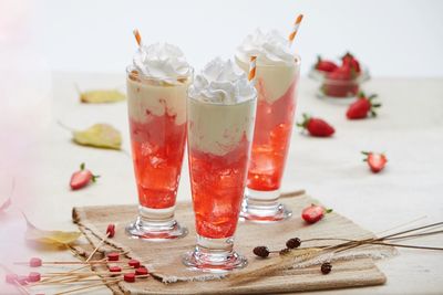 Close-up of drink on table