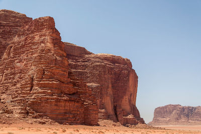 View of rock formations