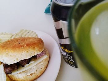 Close-up of food in plate