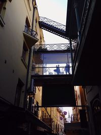 Low angle view of buildings against sky