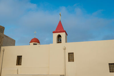 Low angle view of building against sky