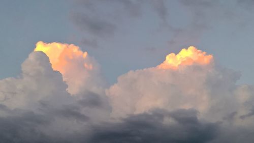 Low angle view of cloudy sky