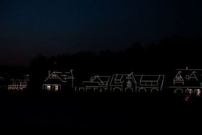 Panoramic view of sky at night