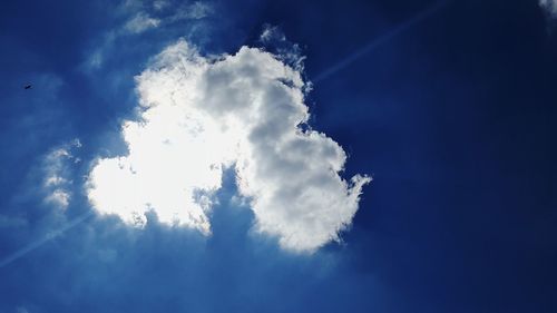 Low angle view of clouds in sky