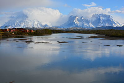 Scenic view of landscape against sky