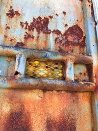 Close-up of rusty metal