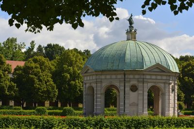 View of built structure against trees