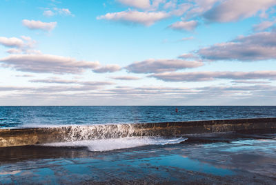 Scenic view of sea against sky